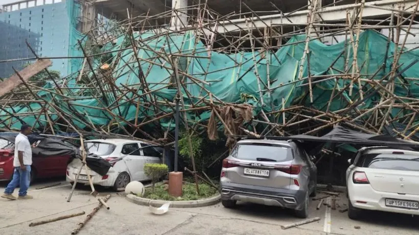 Shuttering Collapse in Noida Sec-62 (AI genrated)