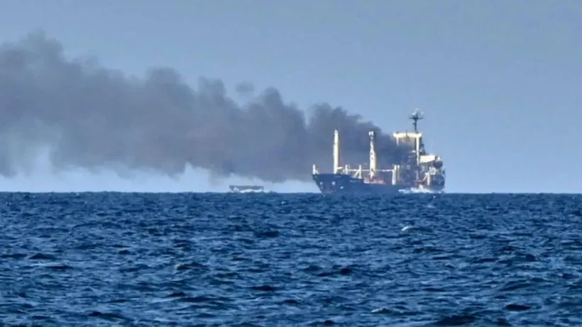 Red Sea Attack on Indian Boat (credit social media )