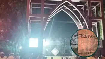 Free Kashmir Poster in Jamia ( credit social media )