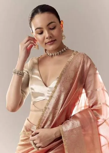 Halter Neck Blouse Designs For Karwa Chauth( Source: Social Media)