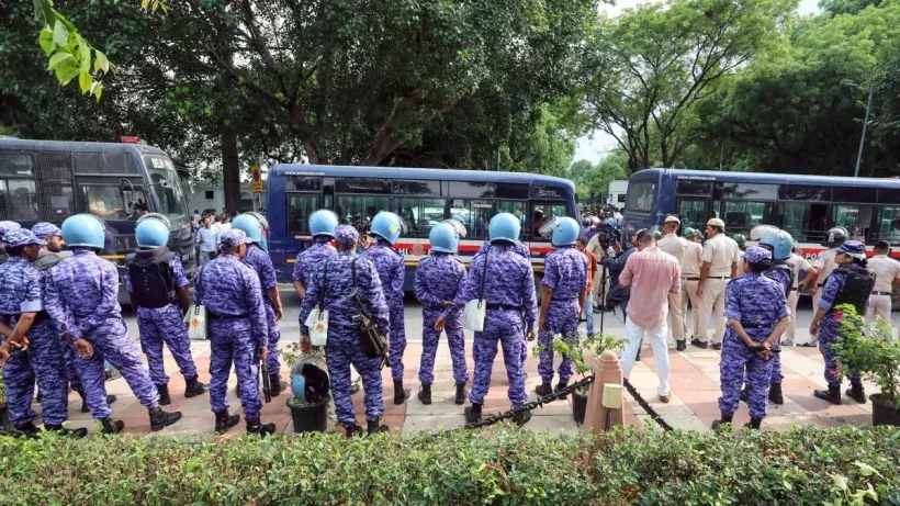 Delhi Protest CAPF Deployment (credit social media )
