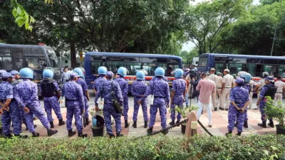 Delhi Protest CAPF Deployment (credit social media )